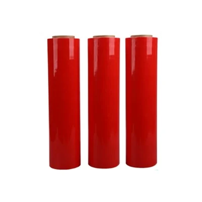 Rote Palettenfolie